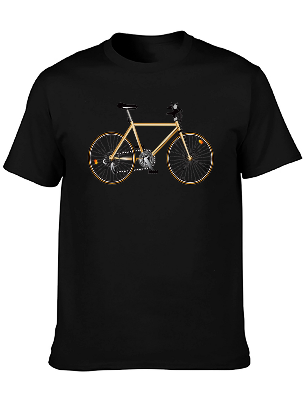 Mens Graphic T-Shirt with Bicycle Design