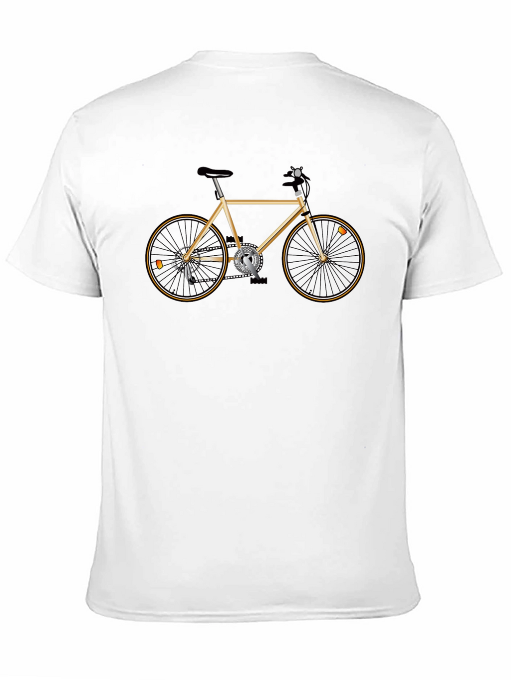Mens Graphic T-Shirt with Bicycle Design