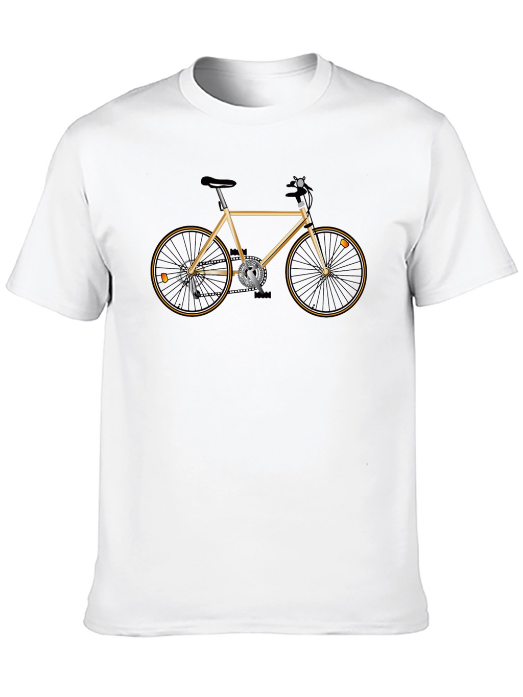 Mens Graphic T-Shirt with Bicycle Design