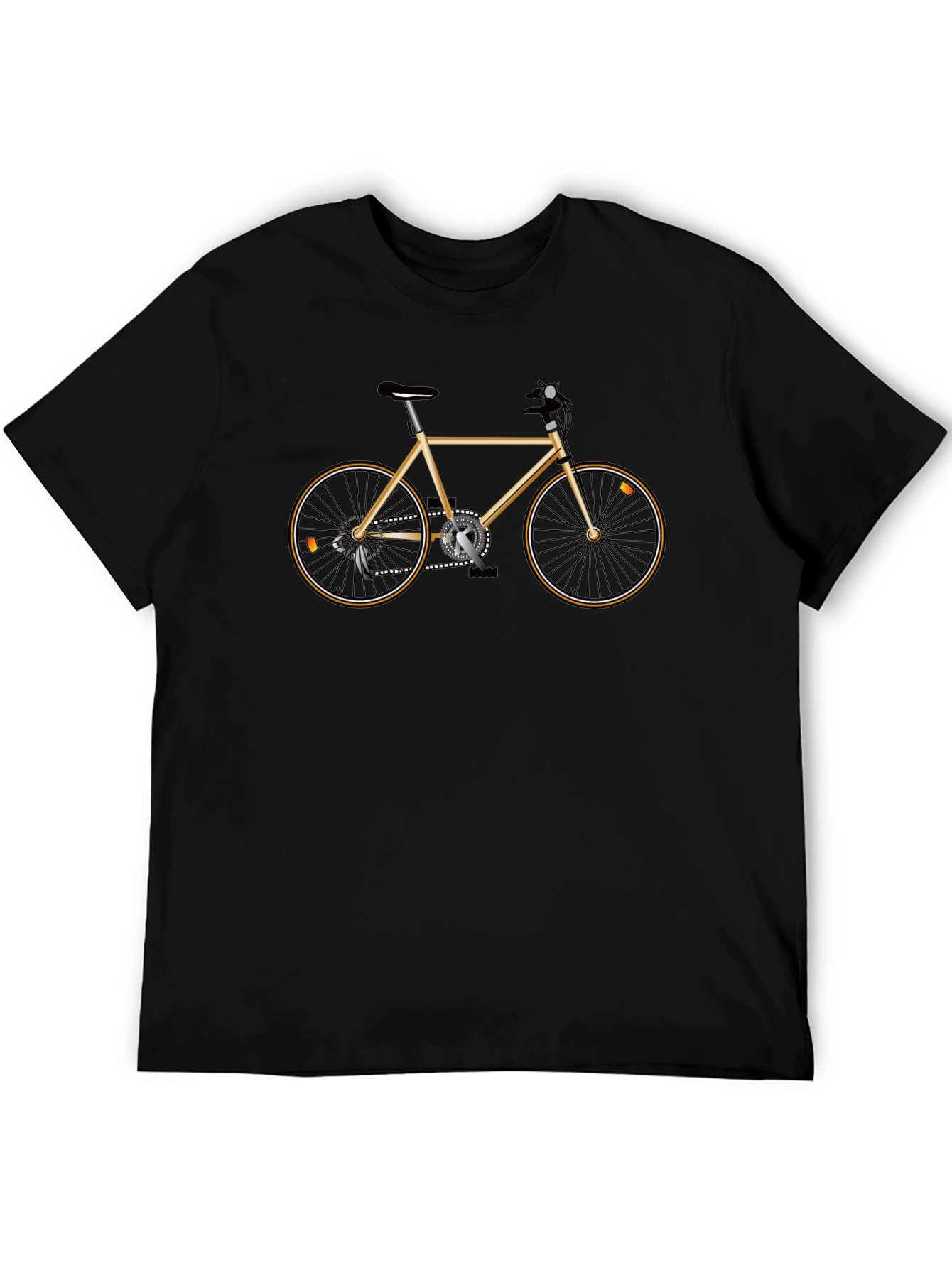 Mens Graphic T-Shirt with Bicycle Design