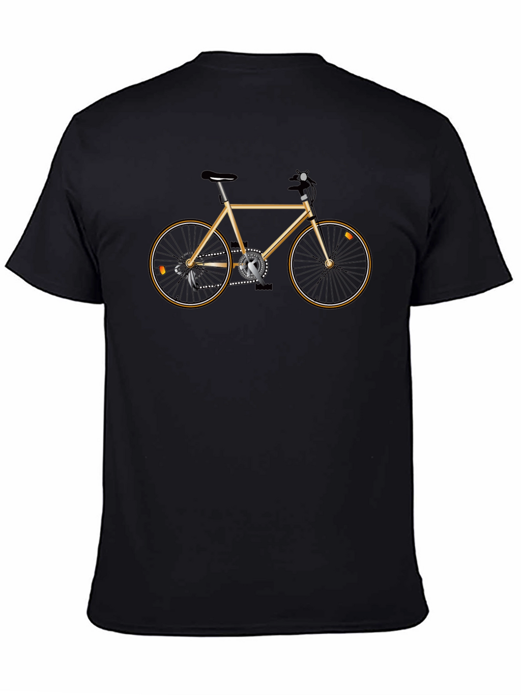Mens Graphic T-Shirt with Bicycle Design
