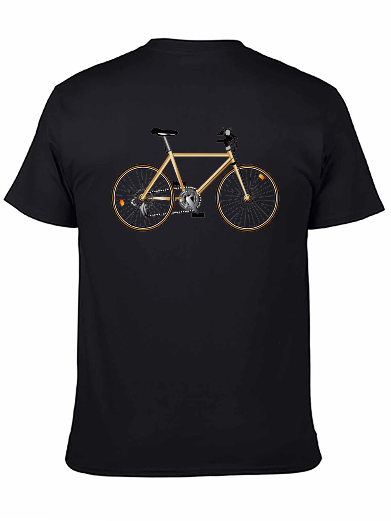 Mens Graphic T-Shirt with Bicycle Design