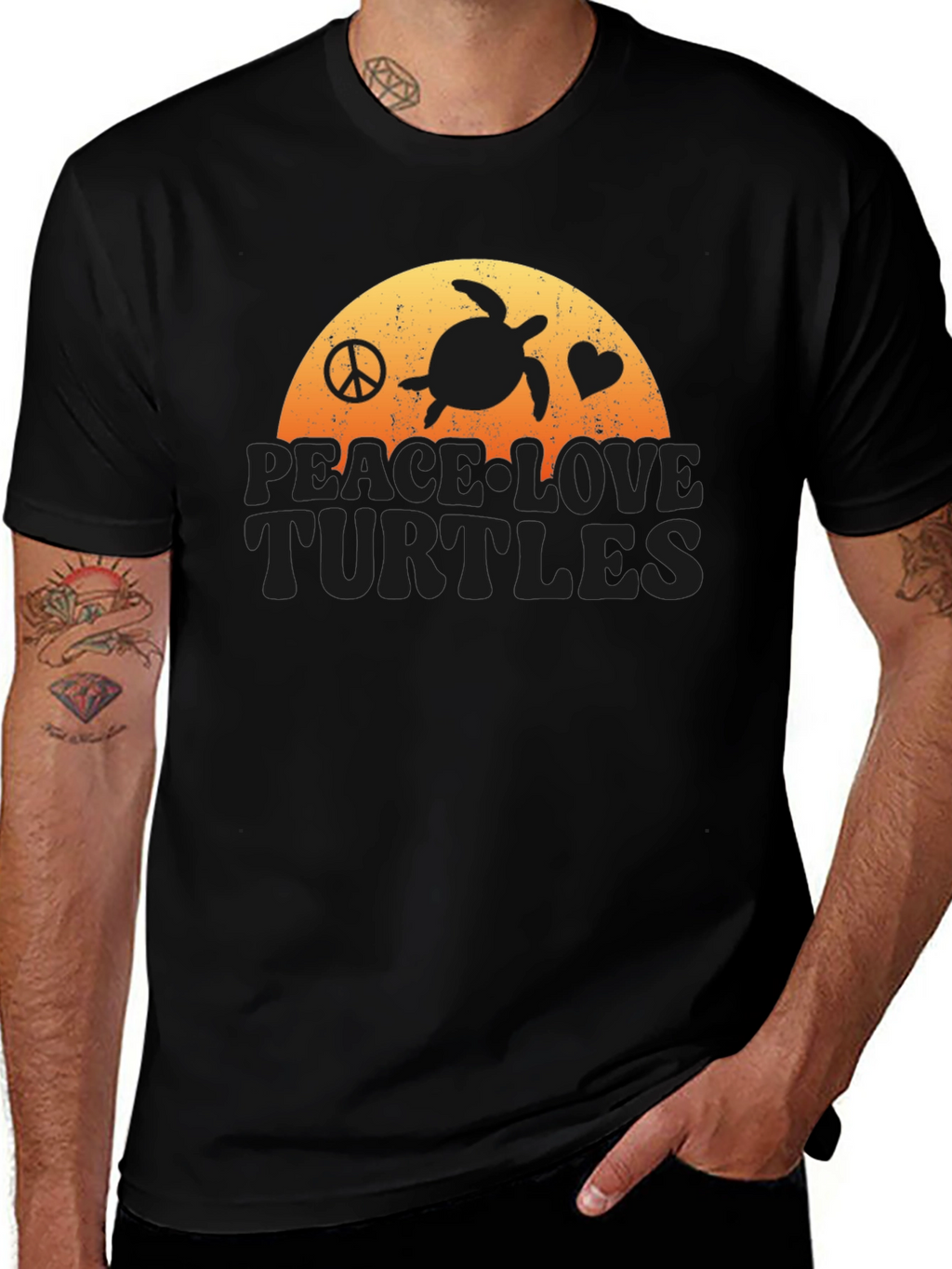 Peace Love Turtles T-Shirt - Coastal Vibe