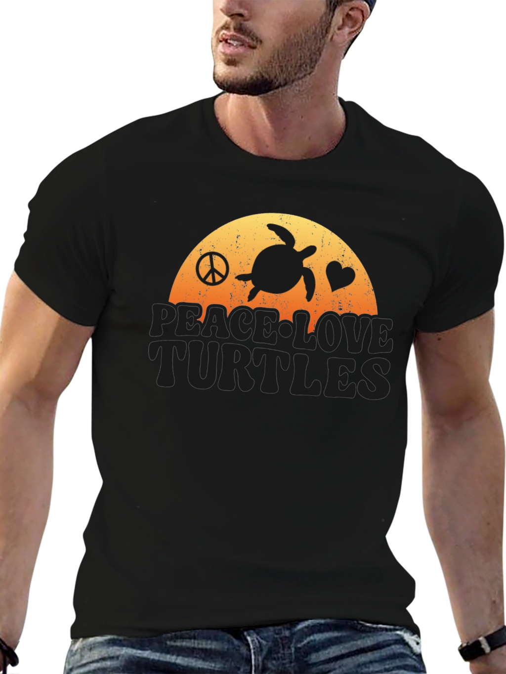 Peace Love Turtles T-Shirt - Coastal Vibe