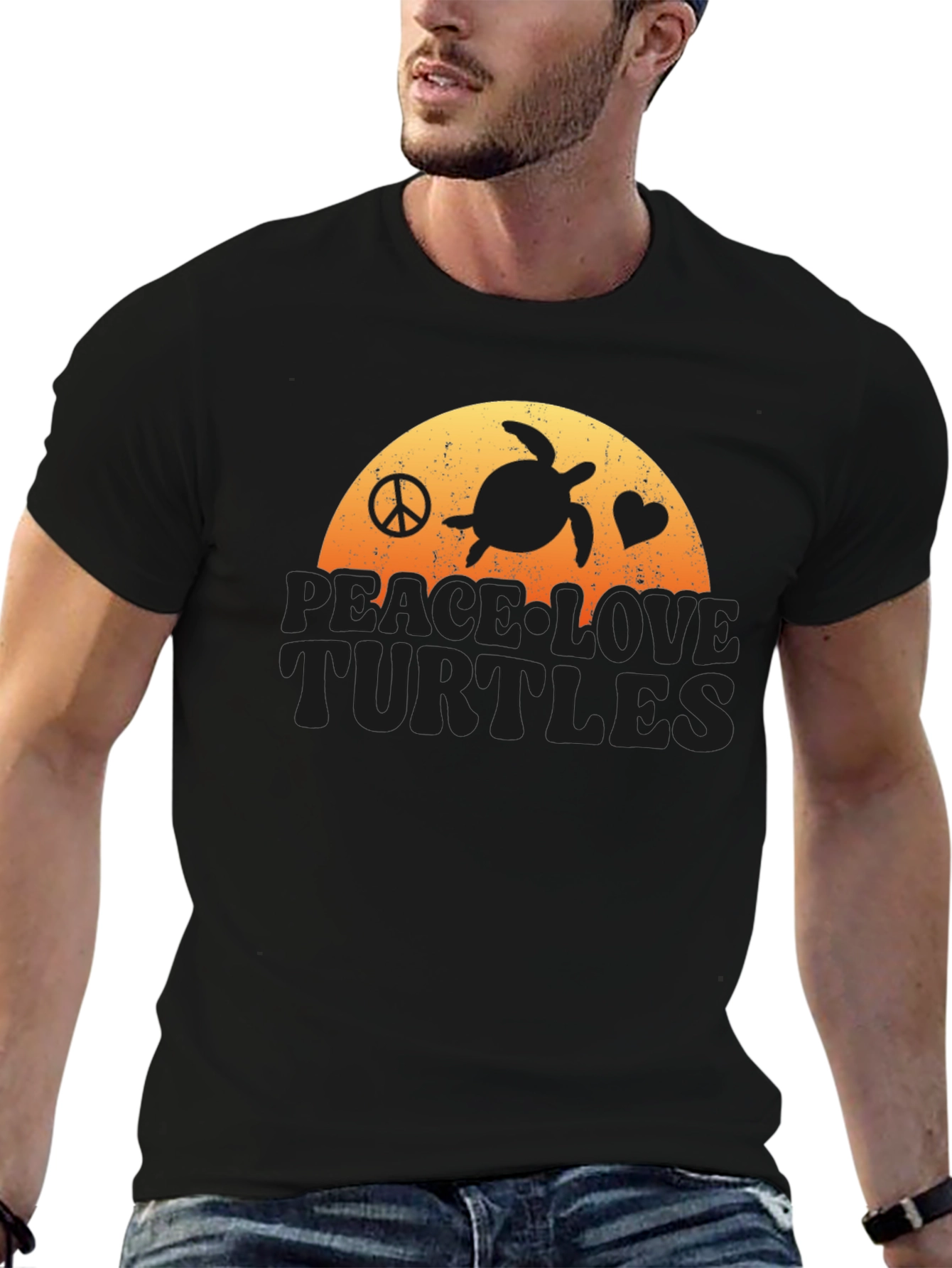 Peace Love Turtles T-Shirt - Coastal Vibe