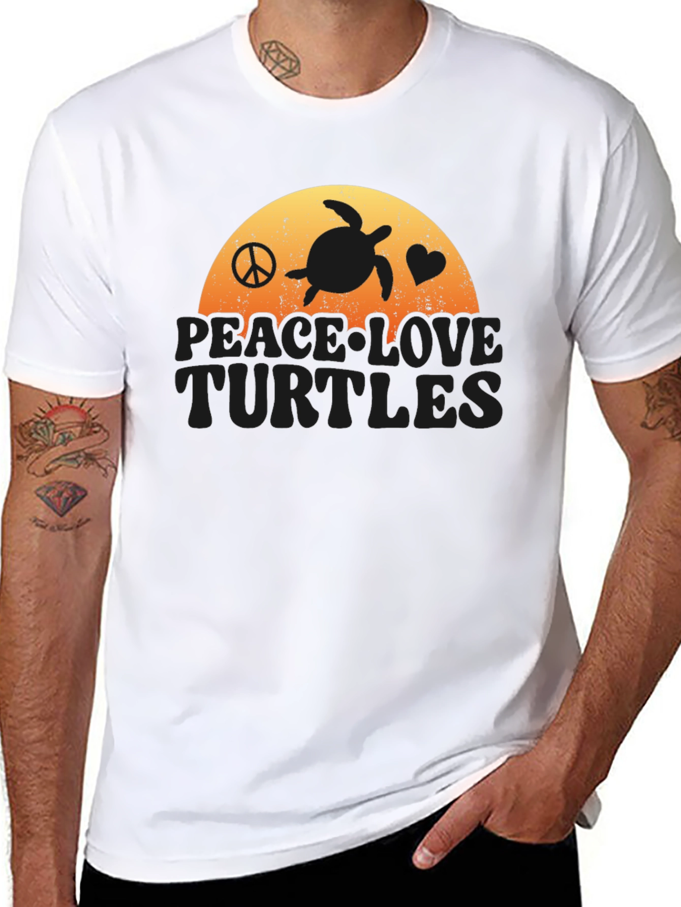 Peace Love Turtles T-Shirt - Coastal Vibe