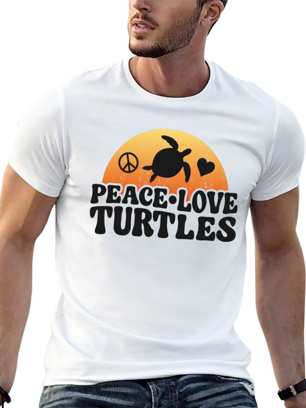 Peace Love Turtles T-Shirt - Coastal Vibe