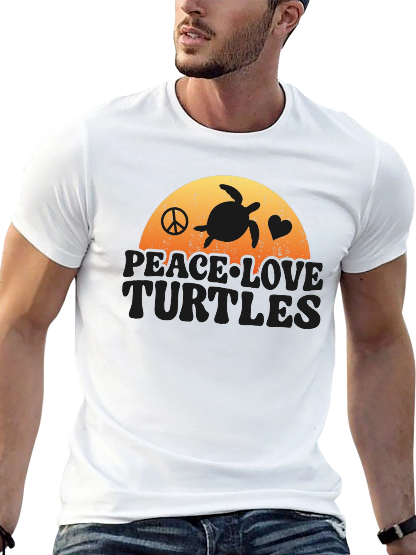 Peace Love Turtles T-Shirt - Coastal Vibe