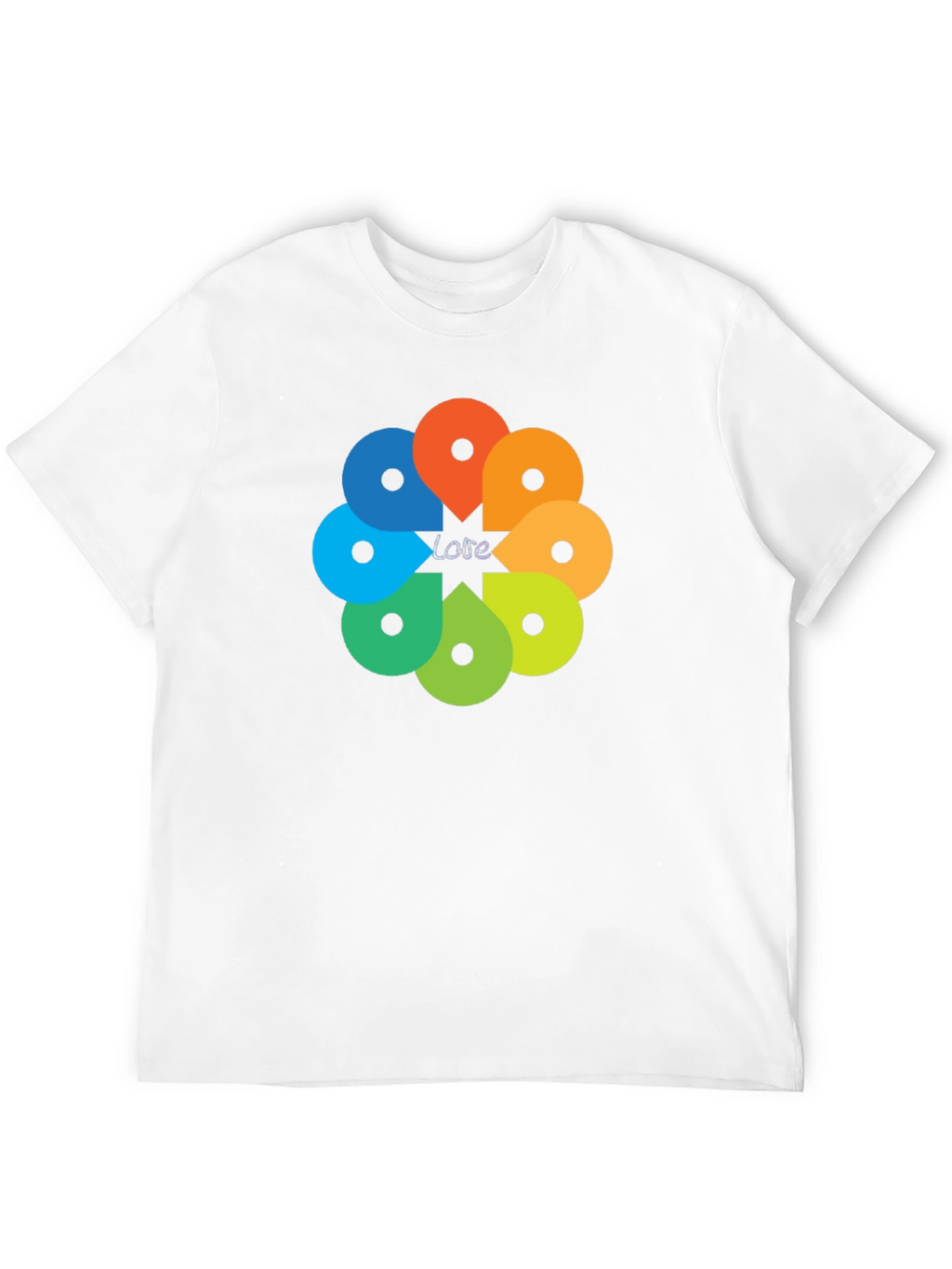 Love Geolocation Flower T-Shirt