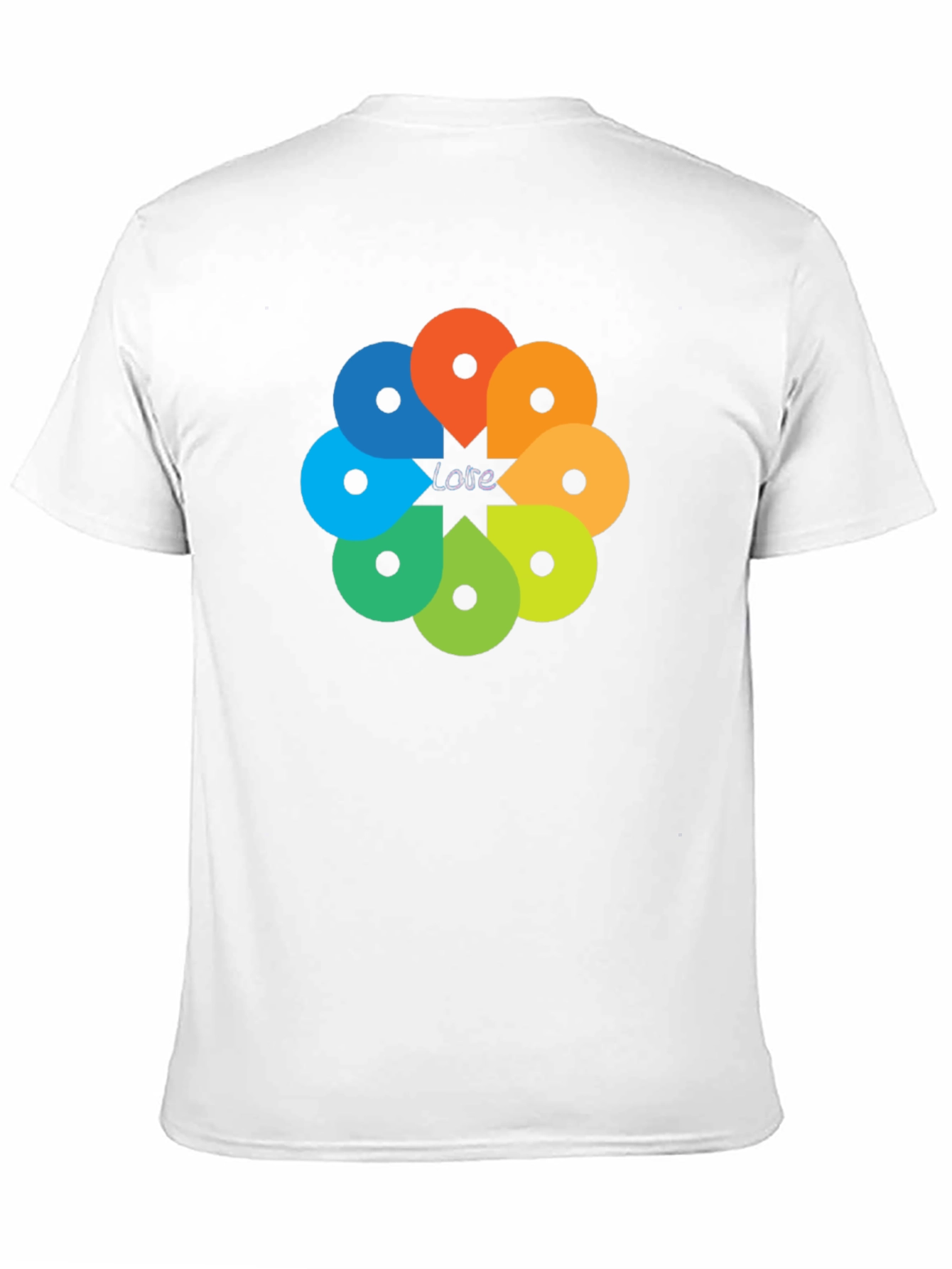 Love Geolocation Flower T-Shirt