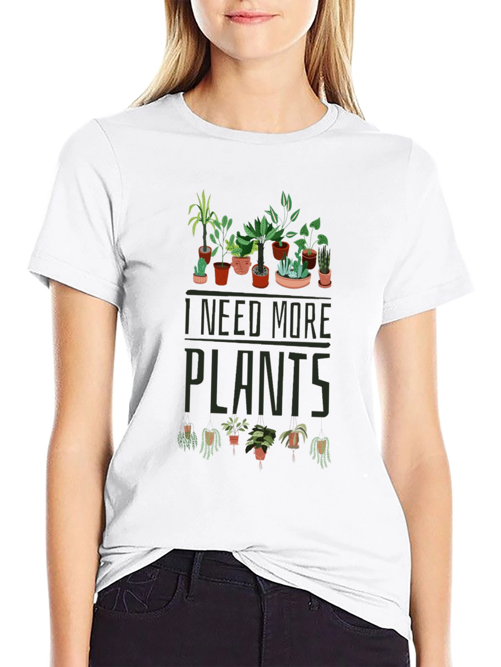 I Need More Plants T-Shirt - Black