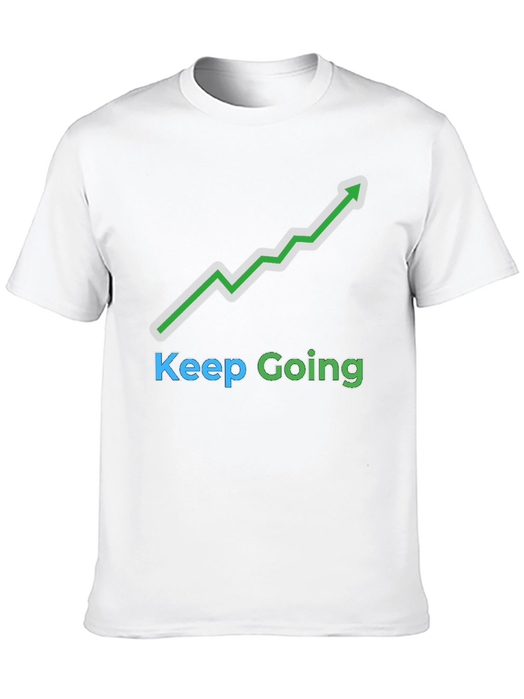 Keep Going Graphic Tee - Black Motivational T-Shirt