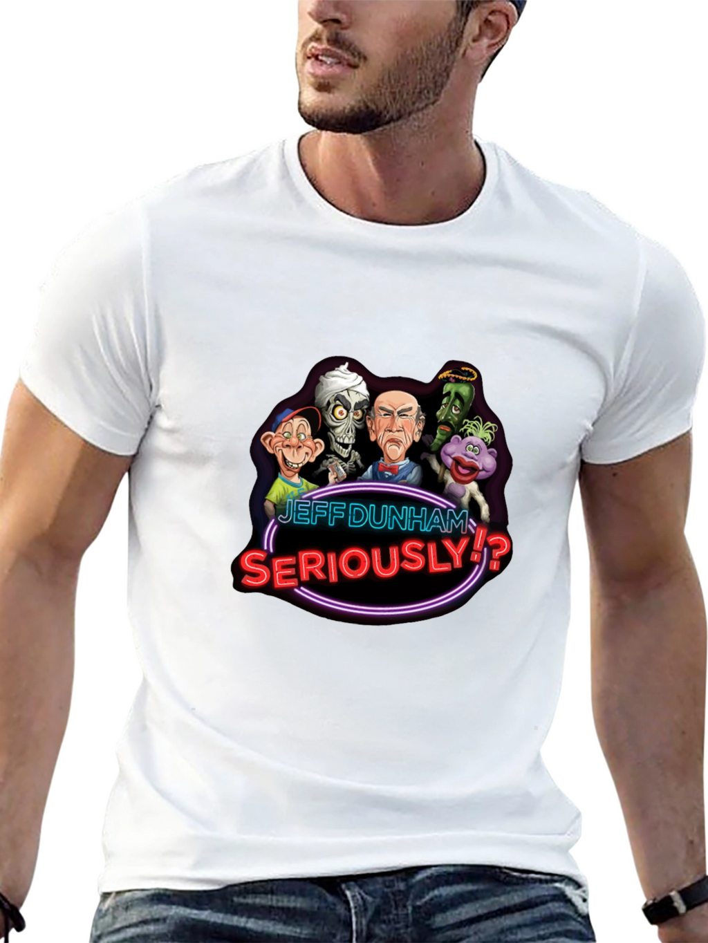 Jeff Dunham Seriously T-Shirt Ventriloquist Puppets Tee