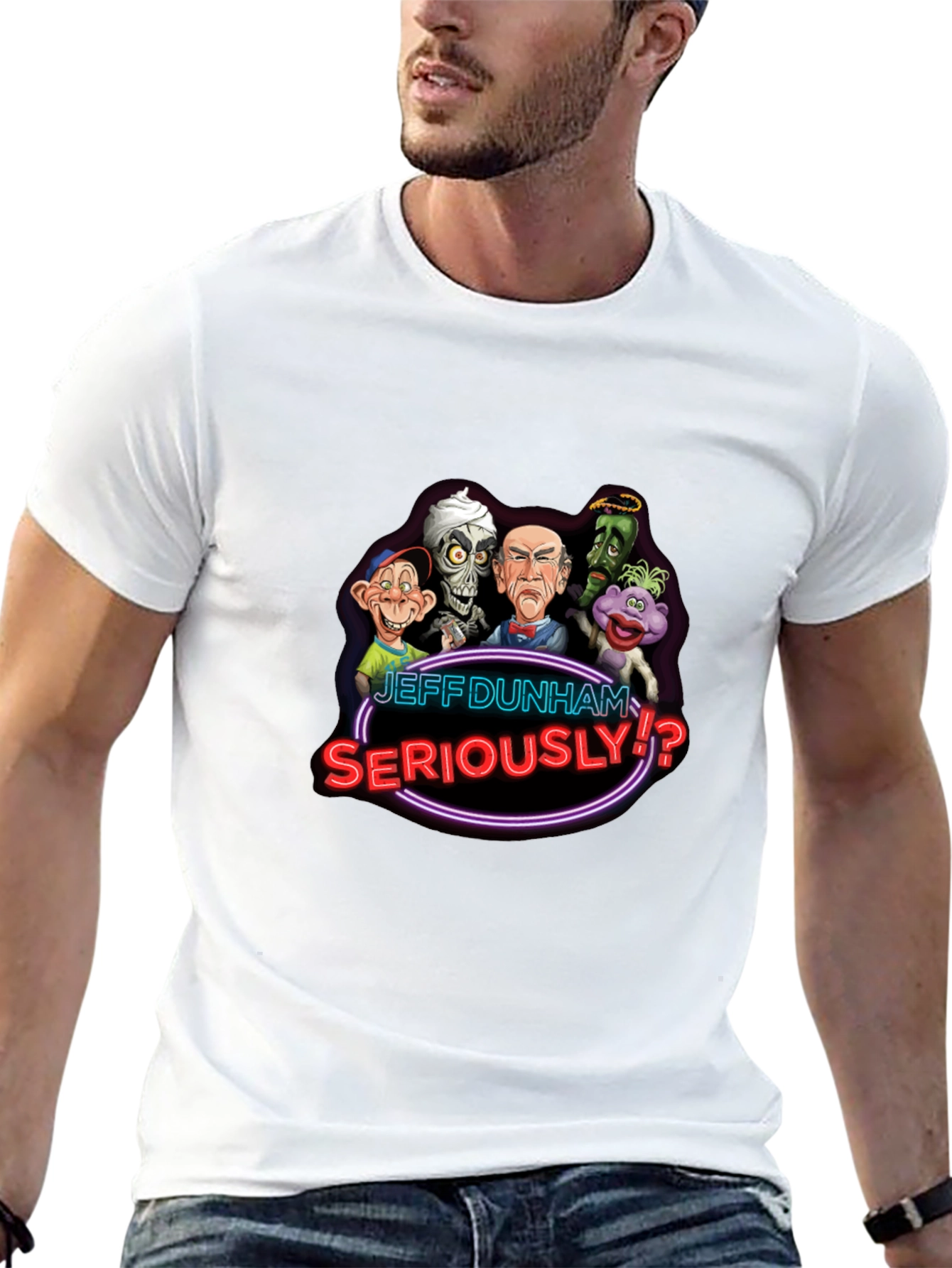 Jeff Dunham Seriously T-Shirt Ventriloquist Puppets Tee