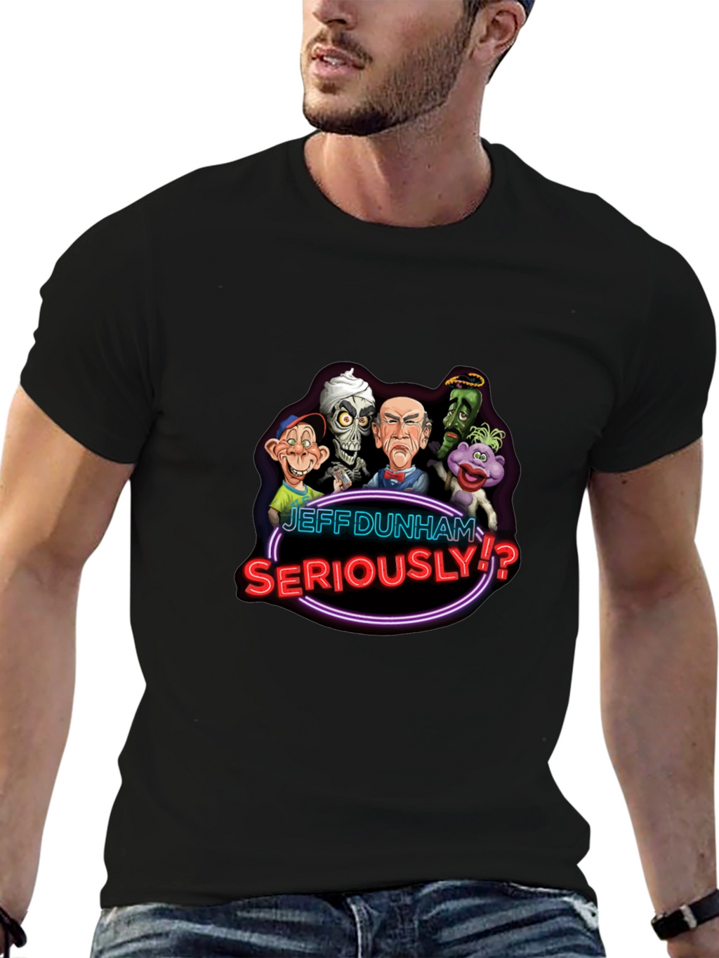 Jeff Dunham Seriously T-Shirt Ventriloquist Puppets Tee