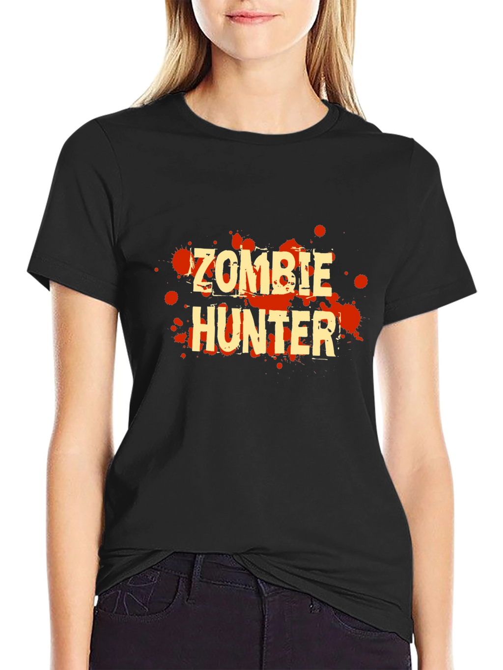 Zombie Hunter T-Shirt - Black Graphic Tee