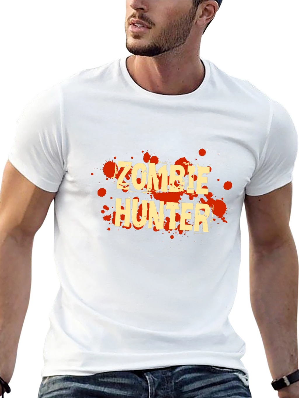 Zombie Hunter T-Shirt - Black Graphic Tee