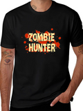 Zombie Hunter T-Shirt - Black Graphic Tee
