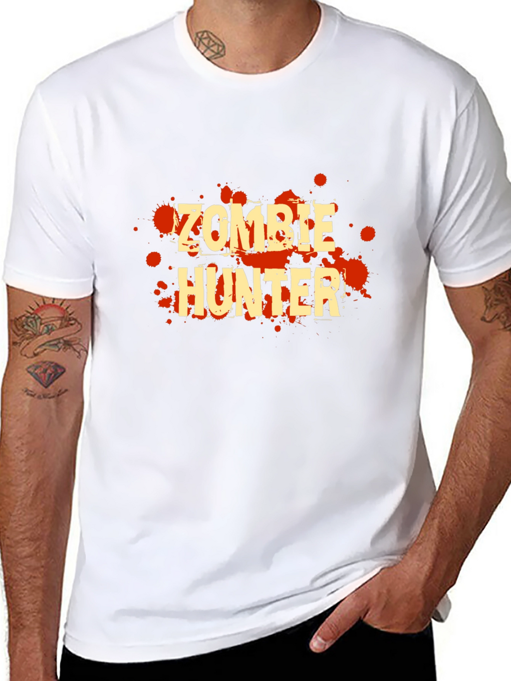 Zombie Hunter T-Shirt - Black Graphic Tee