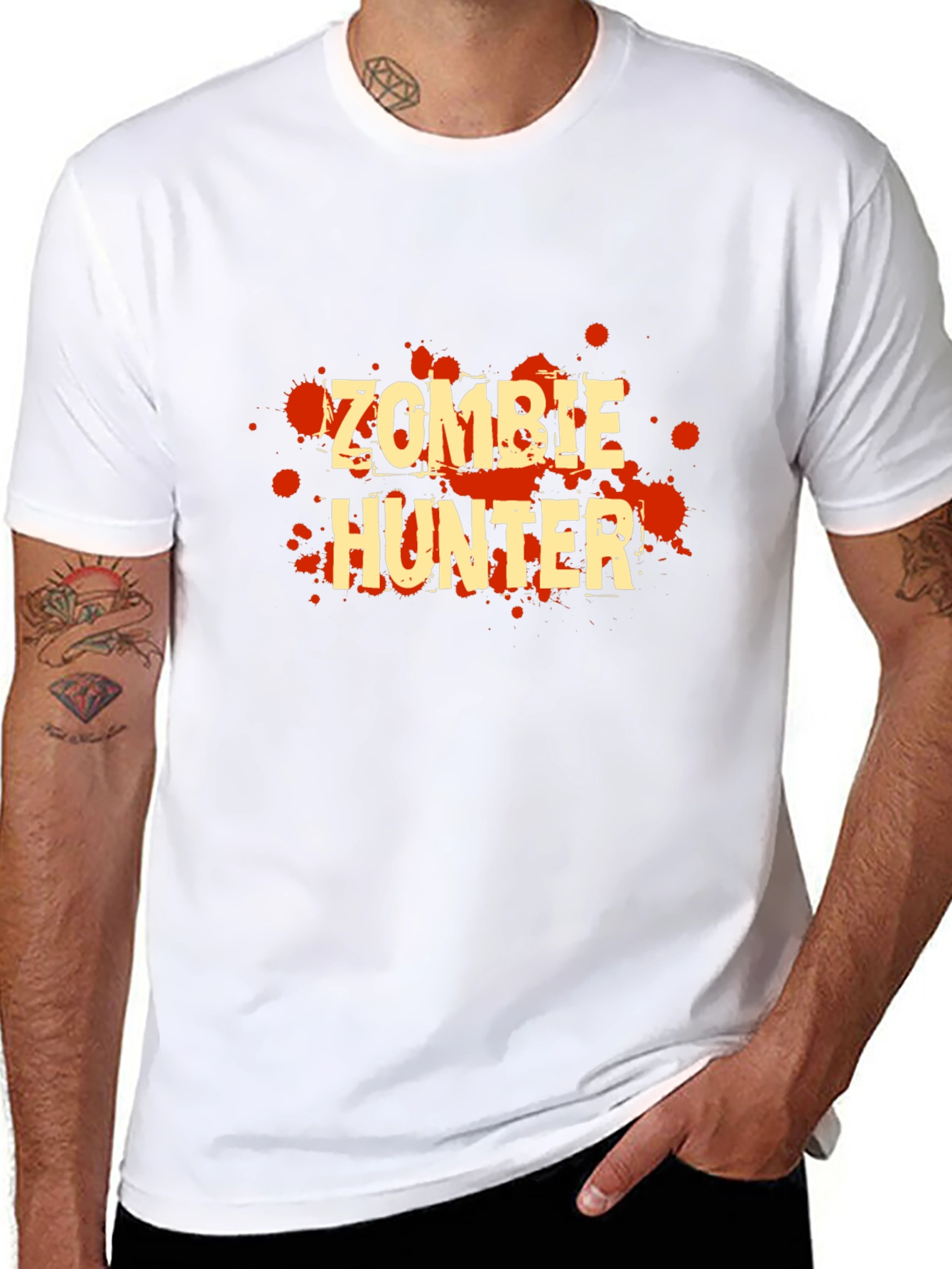 Zombie Hunter T-Shirt - Black Graphic Tee