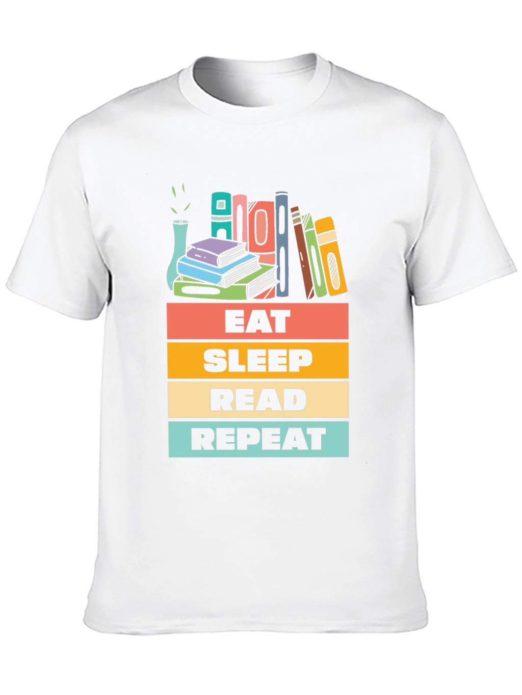 Eat Sleep Read Repeat Graphic T-Shirt