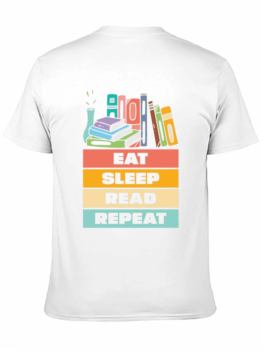Eat Sleep Read Repeat Graphic T-Shirt