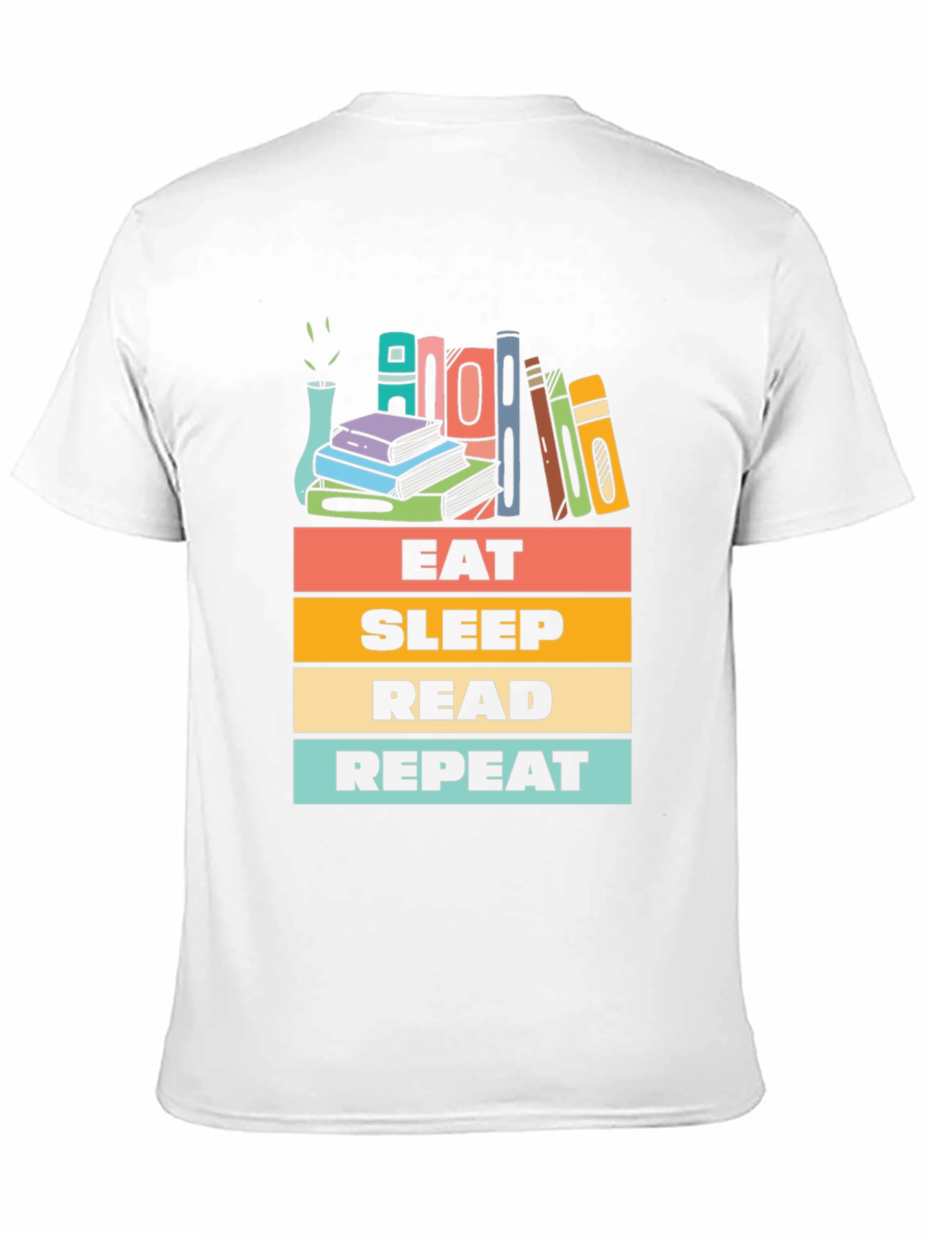 Eat Sleep Read Repeat Graphic T-Shirt