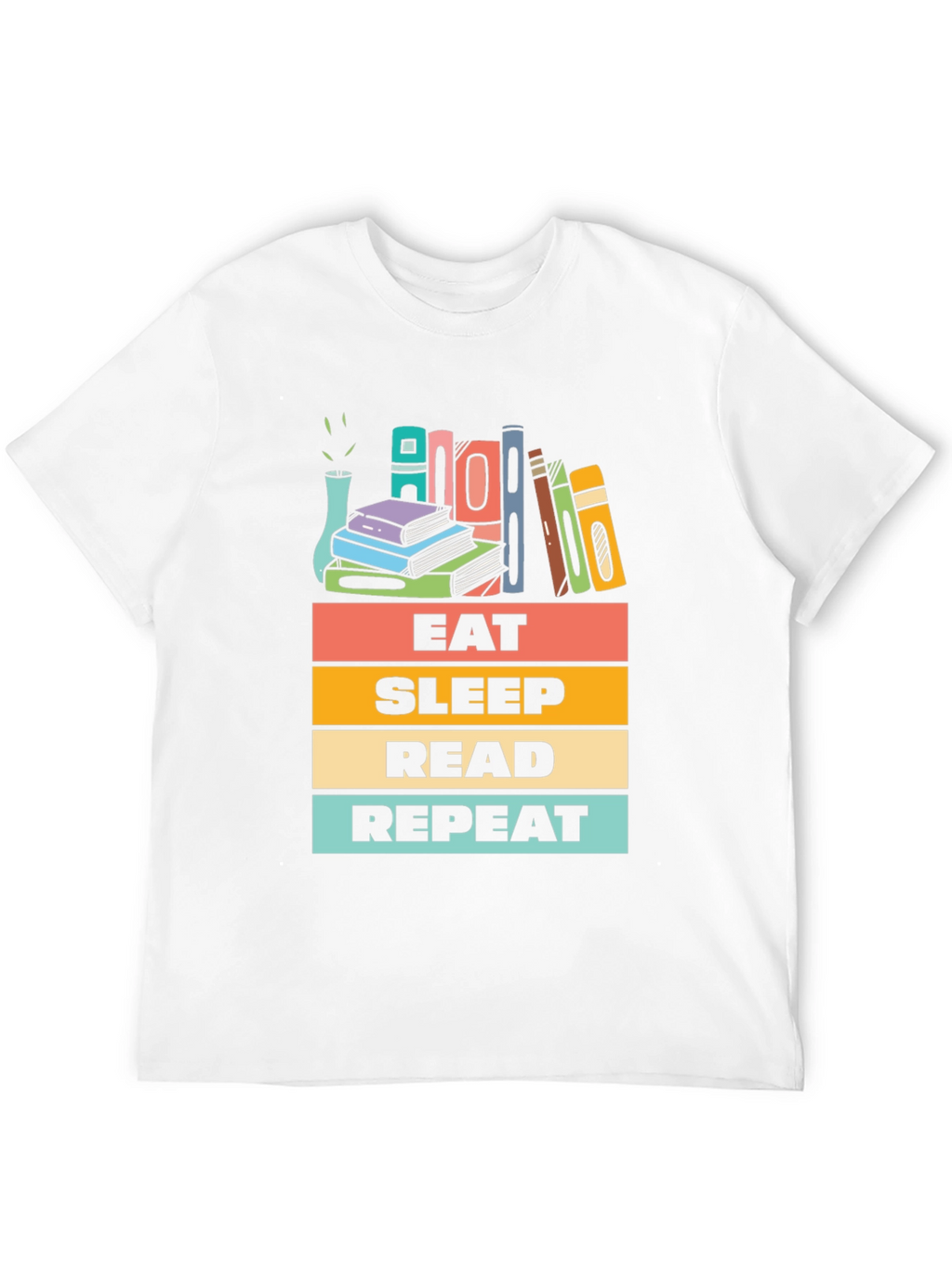 Eat Sleep Read Repeat Graphic T-Shirt
