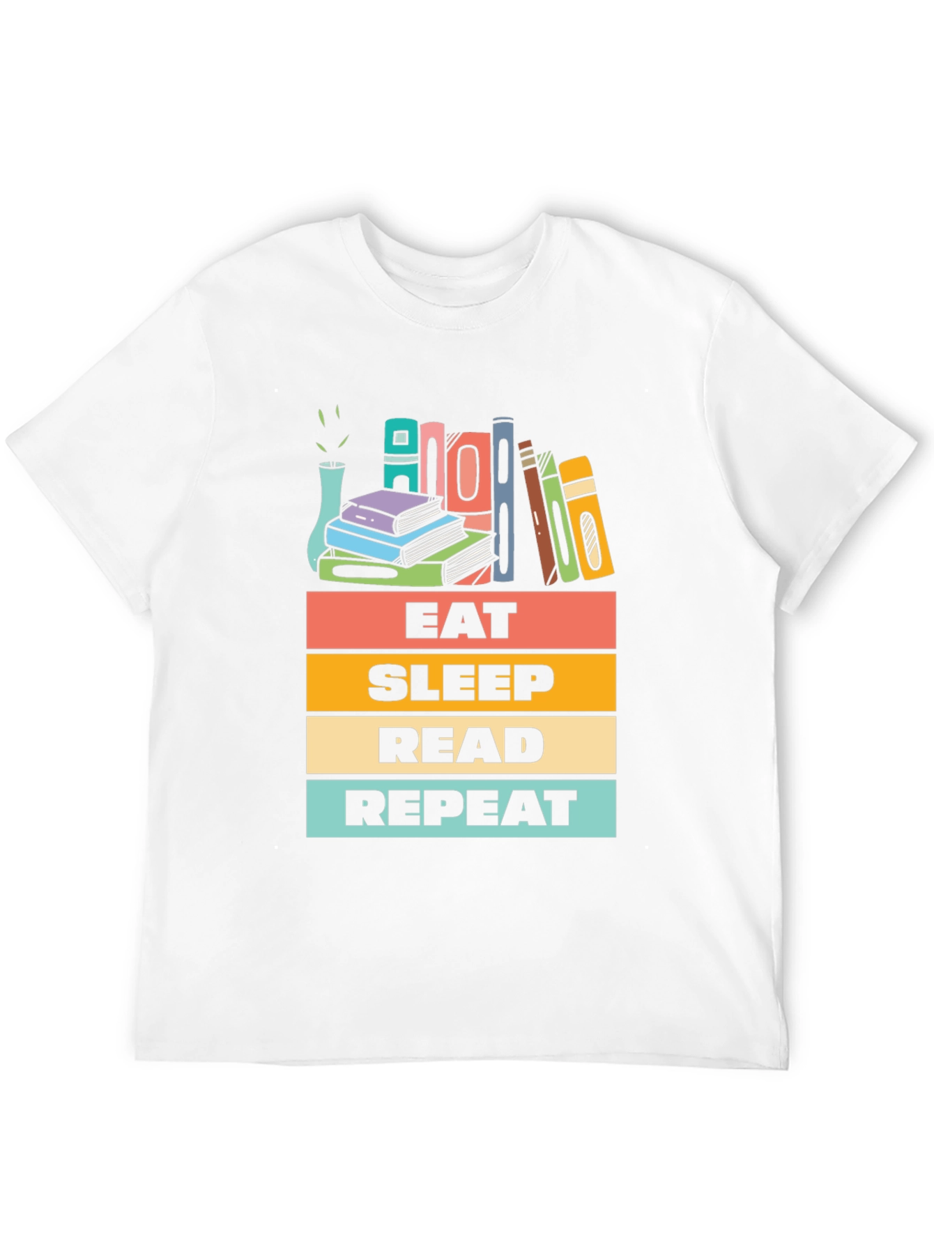 Eat Sleep Read Repeat Graphic T-Shirt