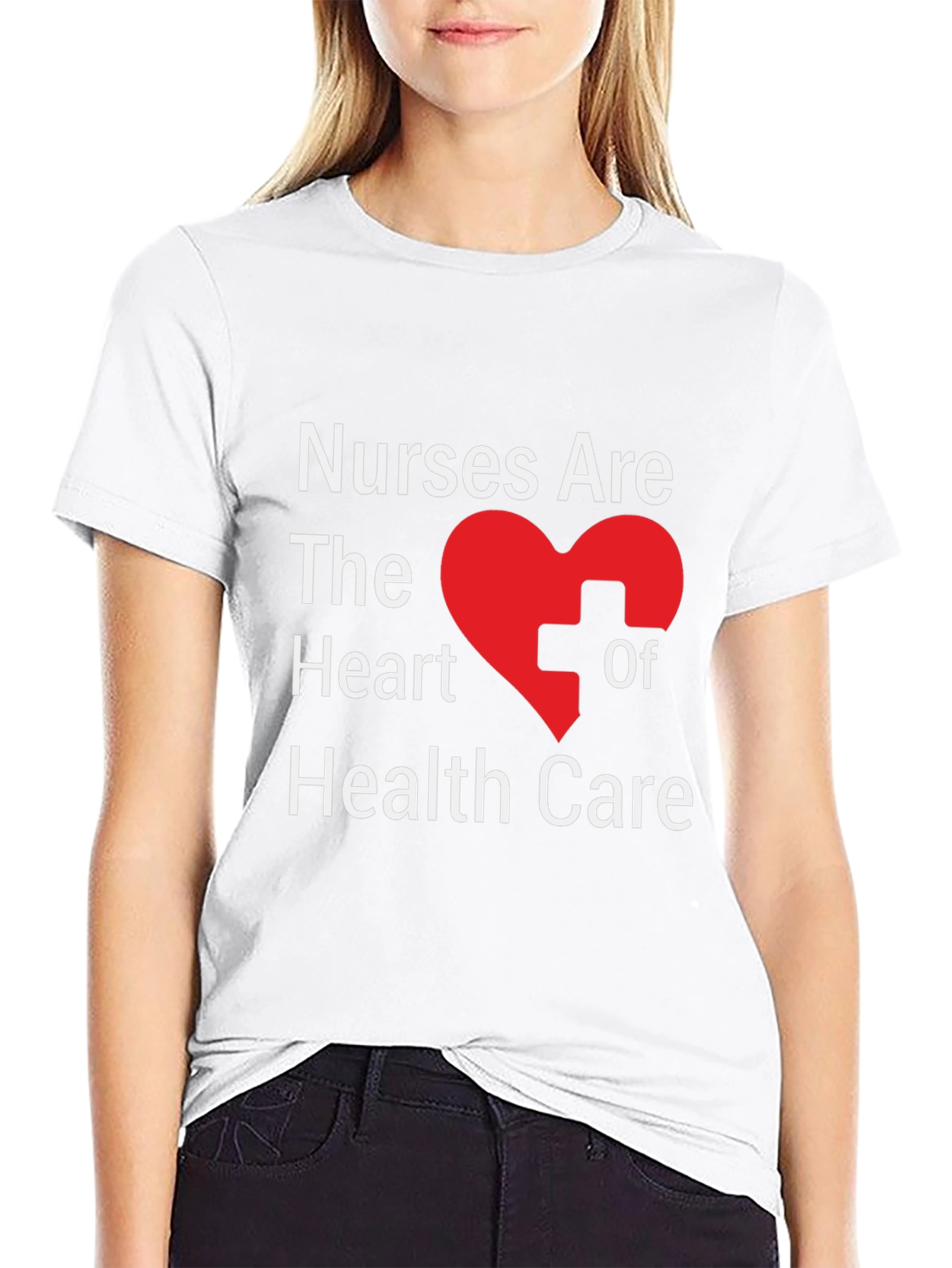 Nurses Are the Heart of Health Care Graphic T-Shirt