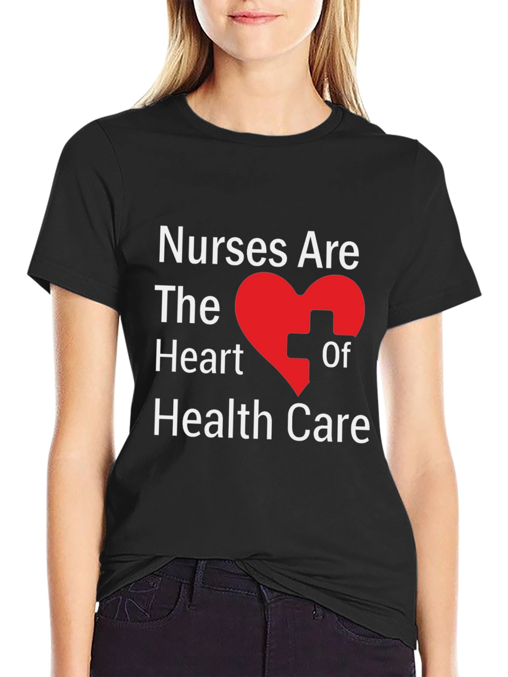 Nurses Are the Heart of Health Care Graphic T-Shirt