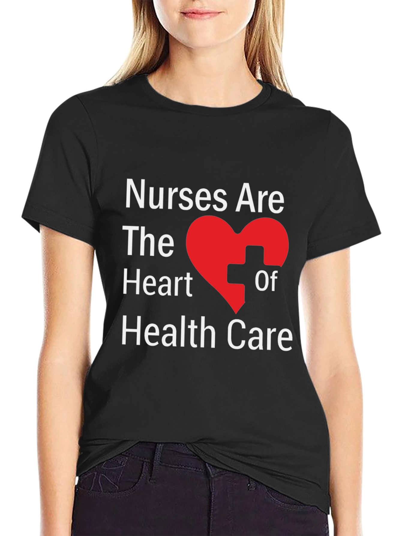 Nurses Are the Heart of Health Care Graphic T-Shirt