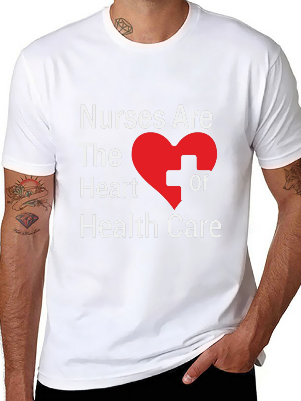 Nurses Are the Heart of Health Care Graphic T-Shirt