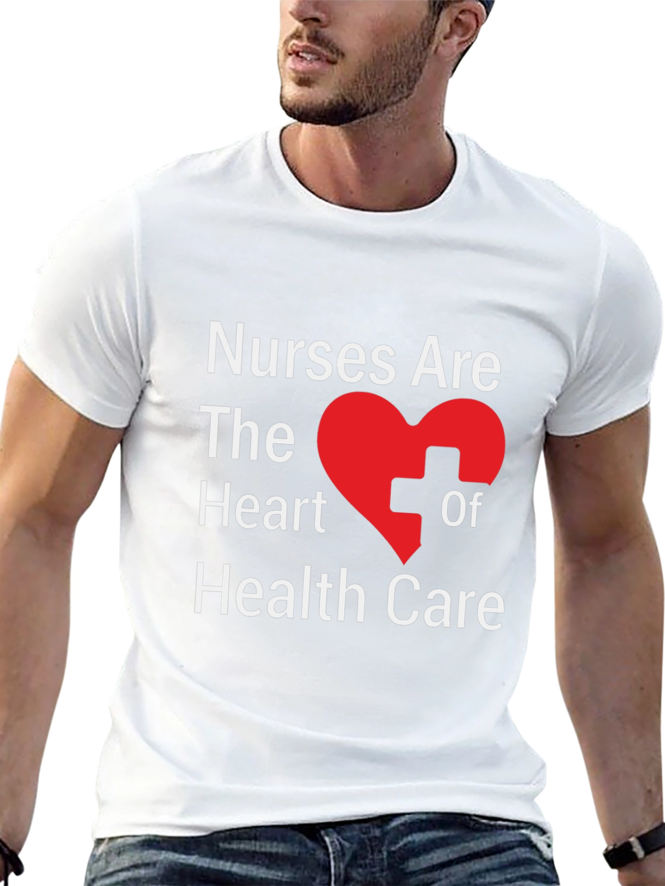 Nurses Are the Heart of Health Care Graphic T-Shirt