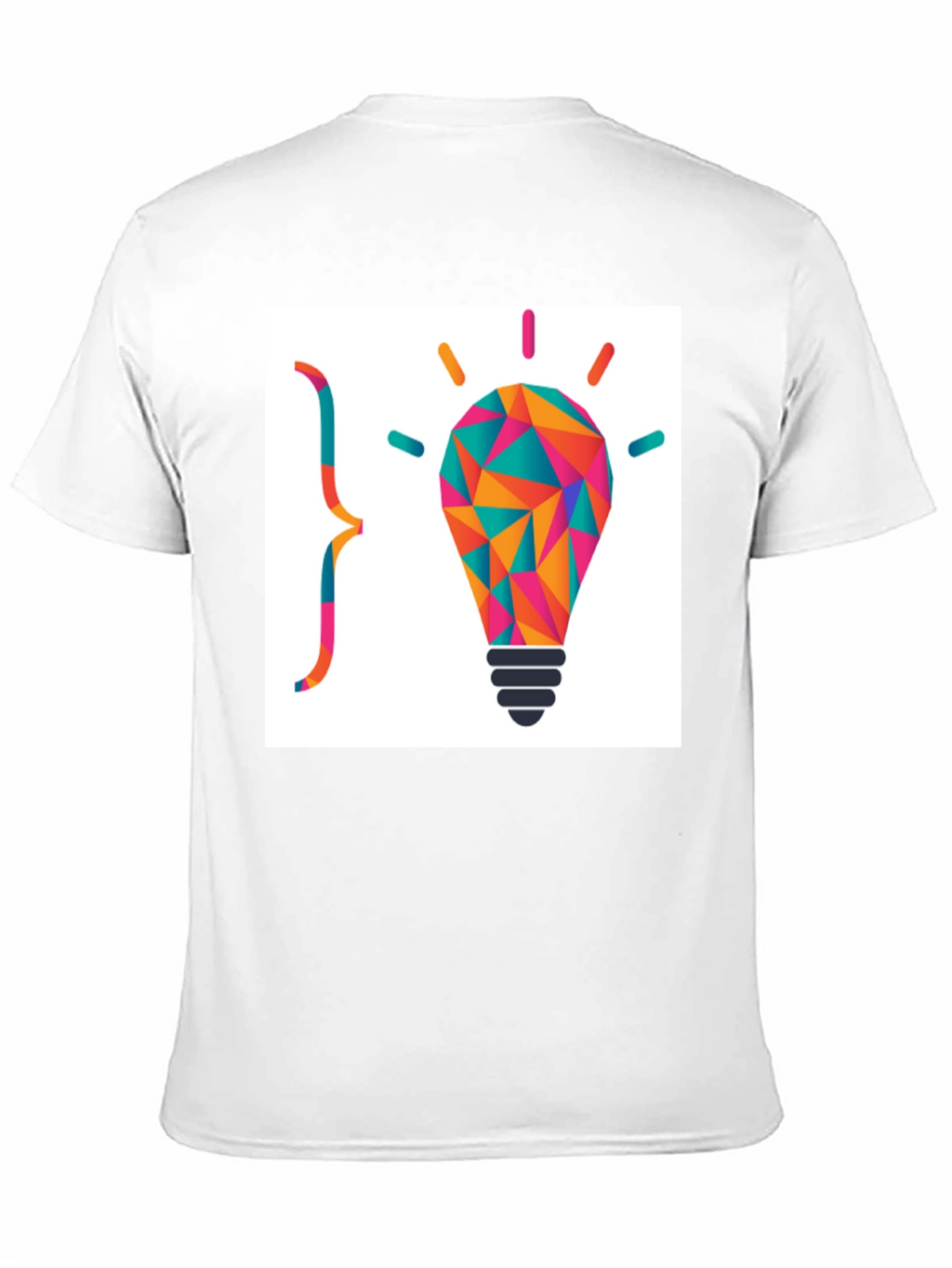 Geometric Lightbulb Graphic Tee