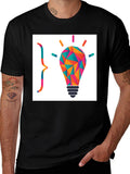 Geometric Lightbulb Graphic Tee