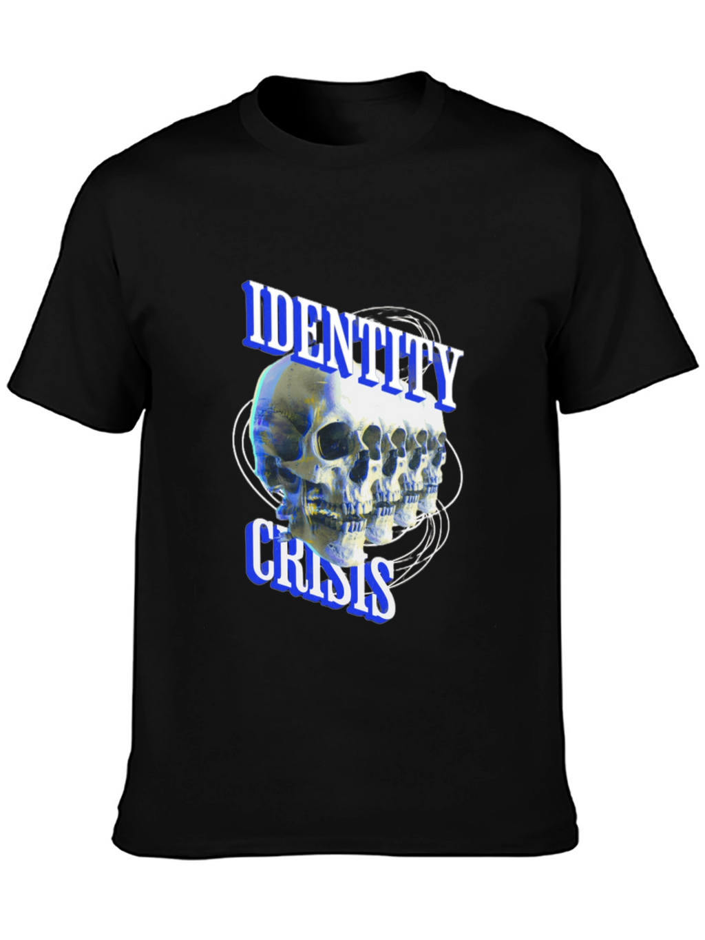 Identity Crisis Skull T-Shirt - Edgy Graphic Tee