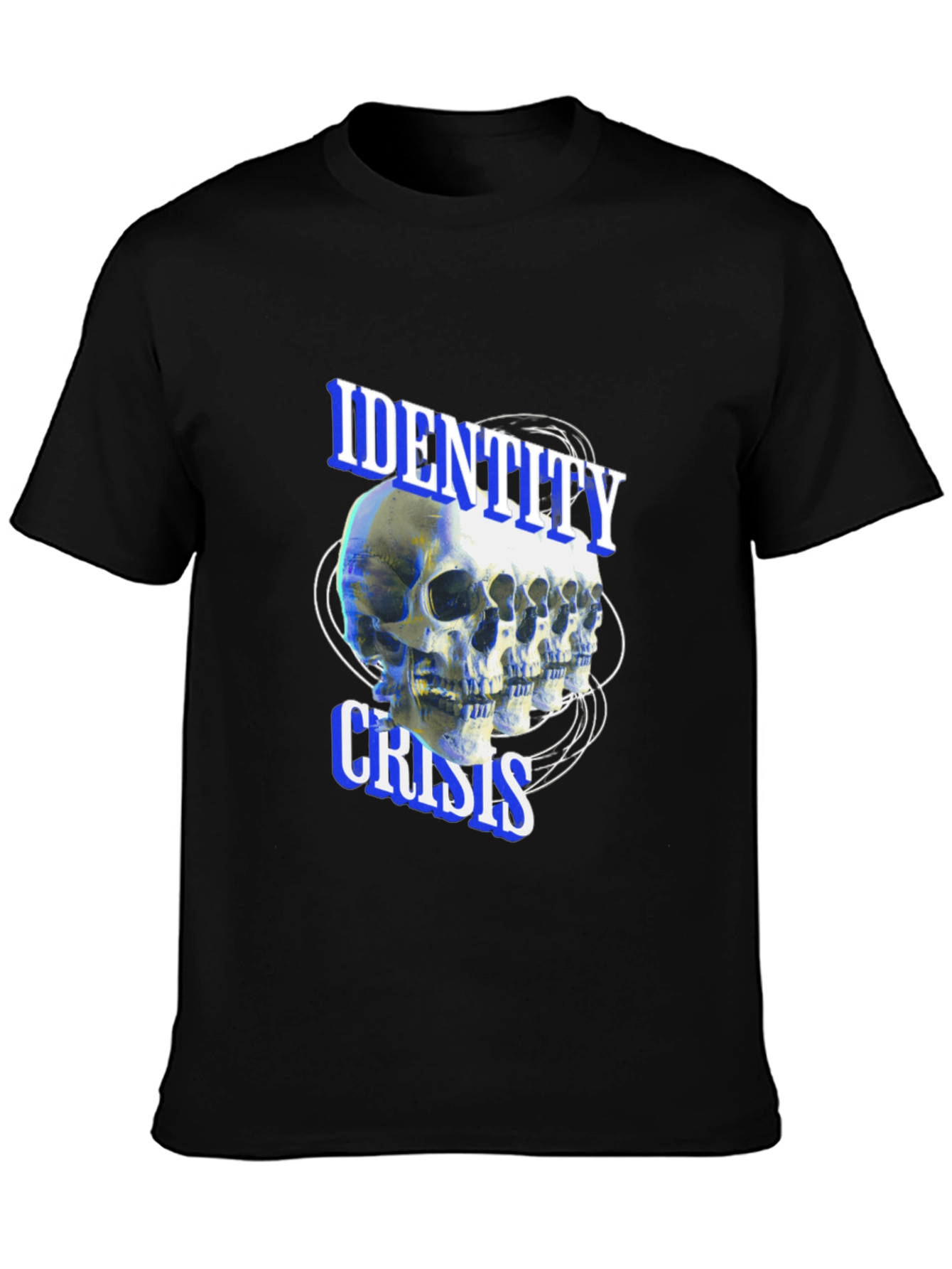 Identity Crisis Skull T-Shirt - Edgy Graphic Tee