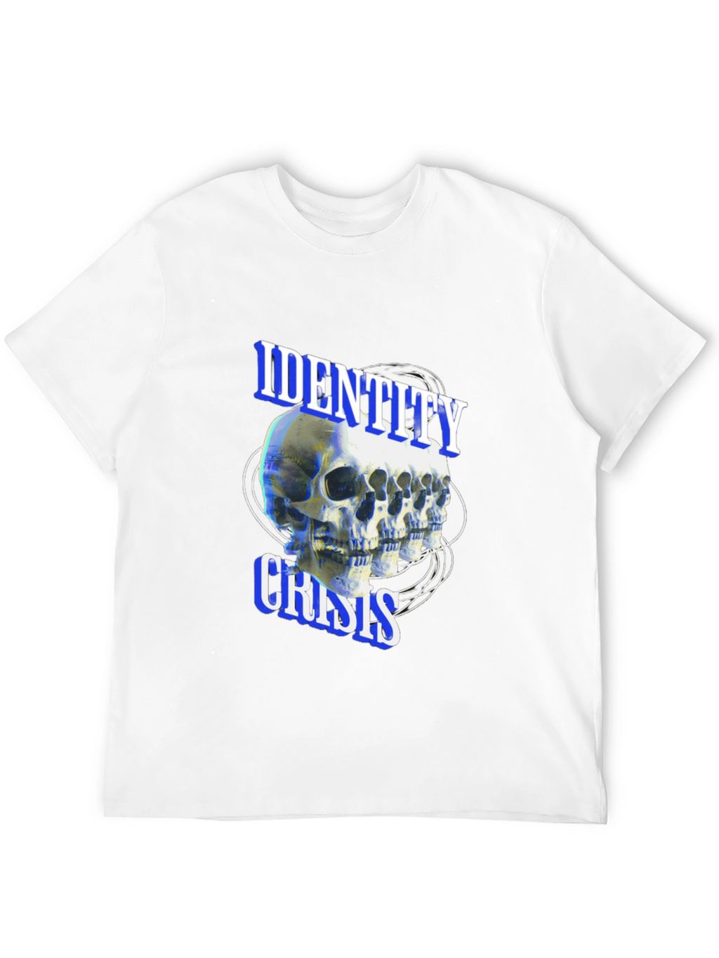 Identity Crisis Skull T-Shirt - Edgy Graphic Tee