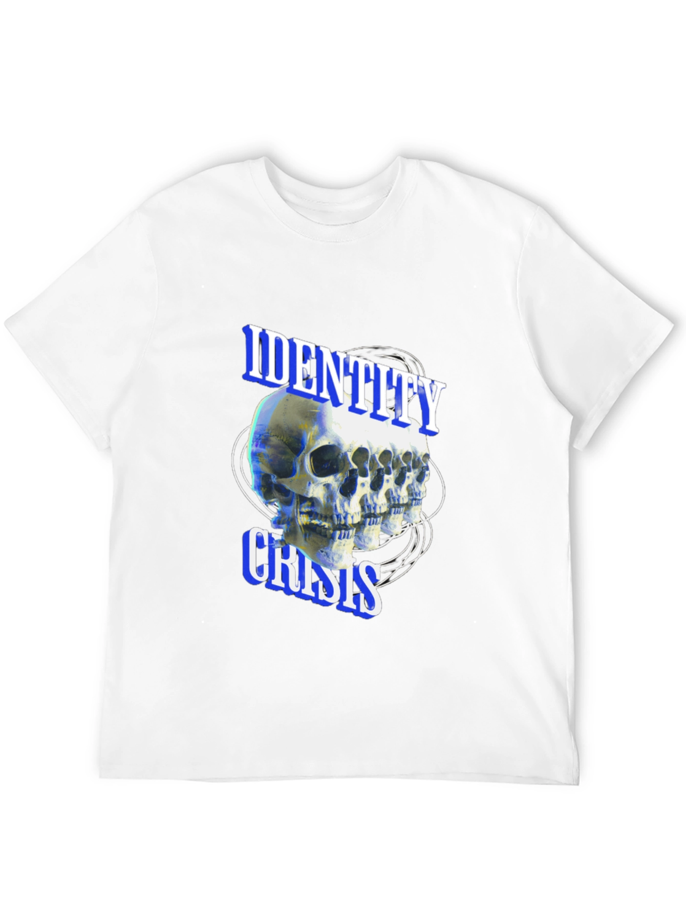 Identity Crisis Skull T-Shirt - Edgy Graphic Tee