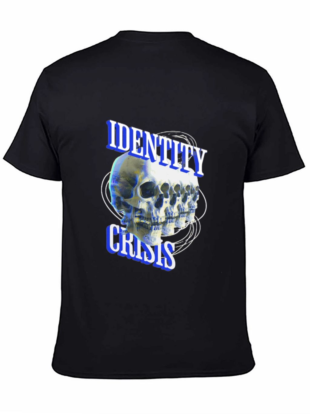 Identity Crisis Skull T-Shirt - Edgy Graphic Tee