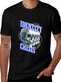 Identity Crisis Skull T-Shirt - Edgy Graphic Tee
