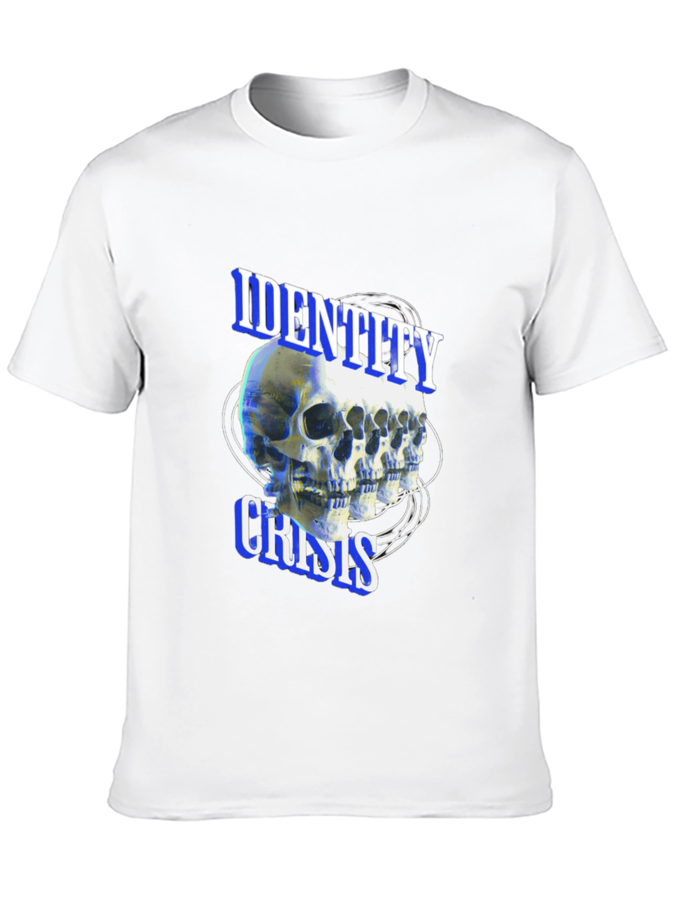 Identity Crisis Skull T-Shirt - Edgy Graphic Tee