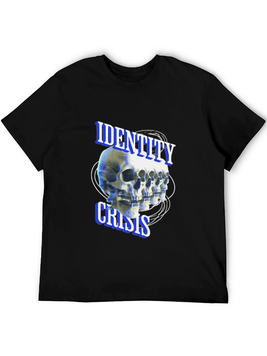 Identity Crisis Skull T-Shirt - Edgy Graphic Tee