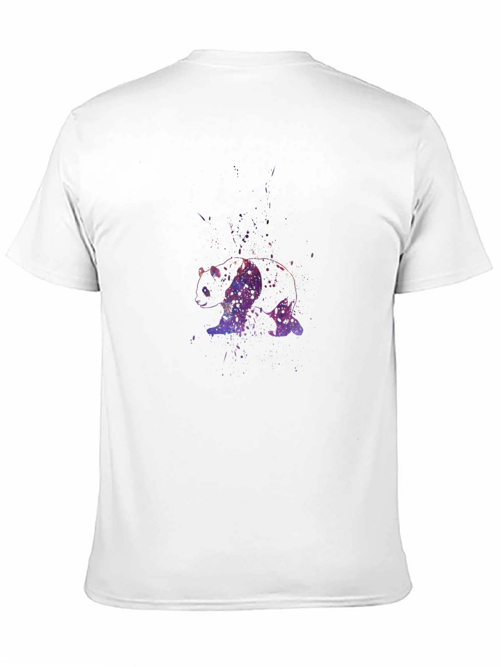 Galaxy Panda Black T-Shirt