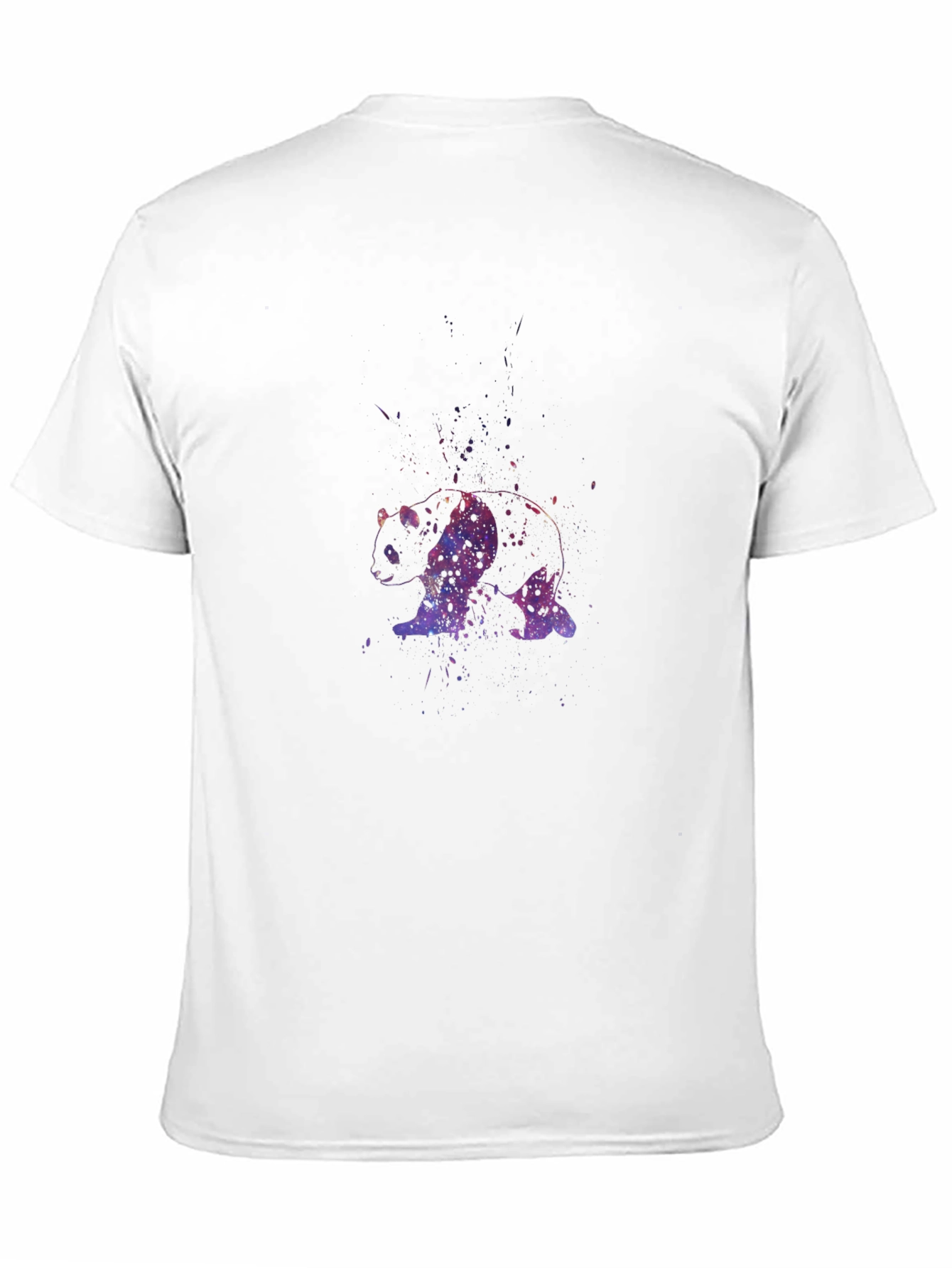 Galaxy Panda Black T-Shirt