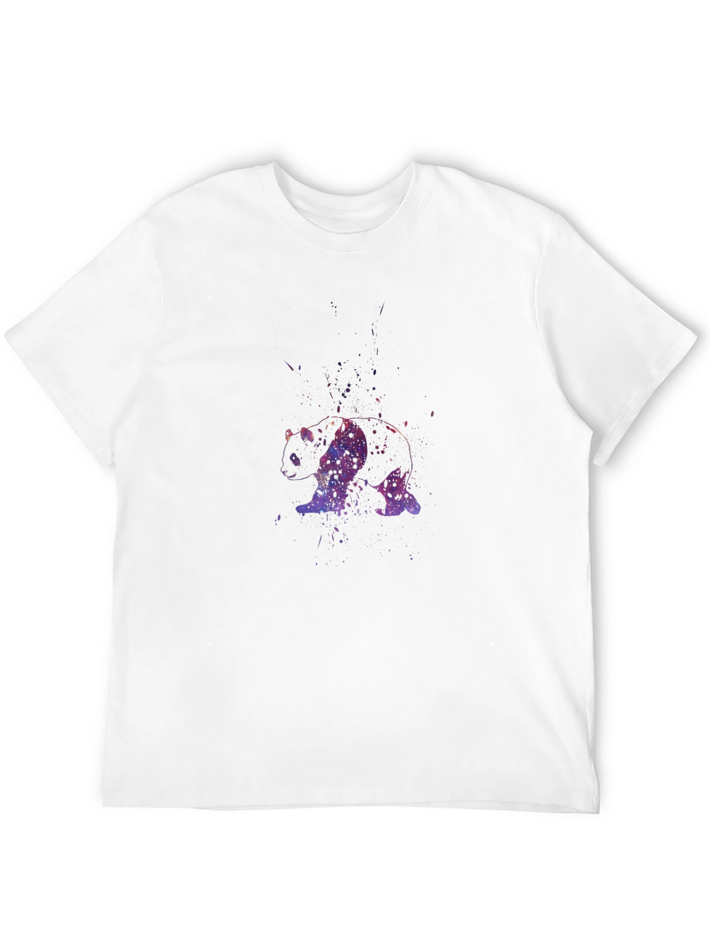Galaxy Panda Black T-Shirt