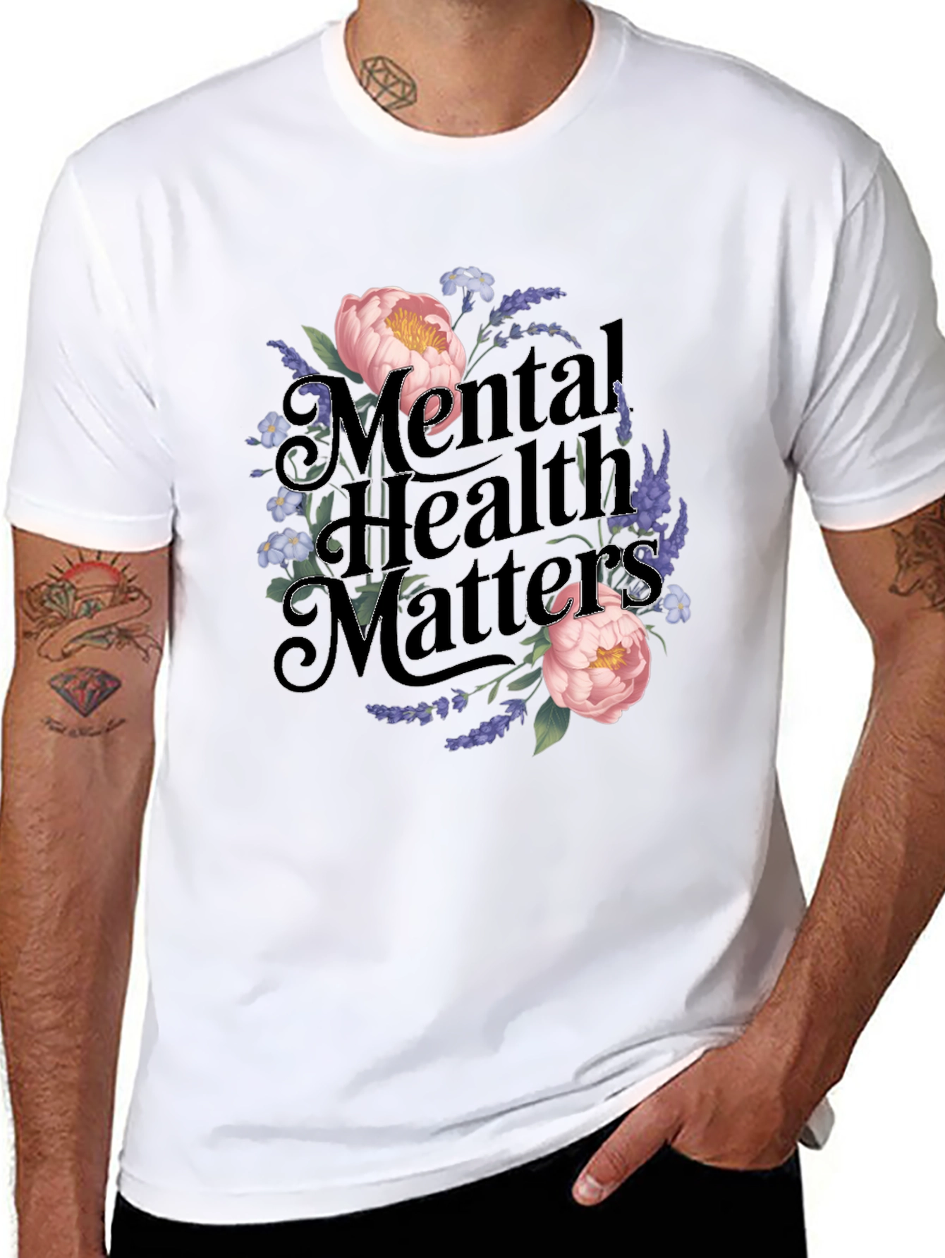 Mental Health Matters Floral T-Shirt