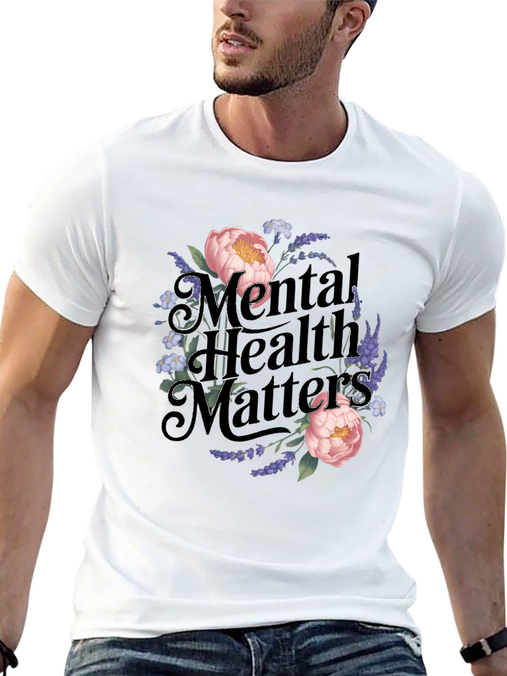 Mental Health Matters Floral T-Shirt