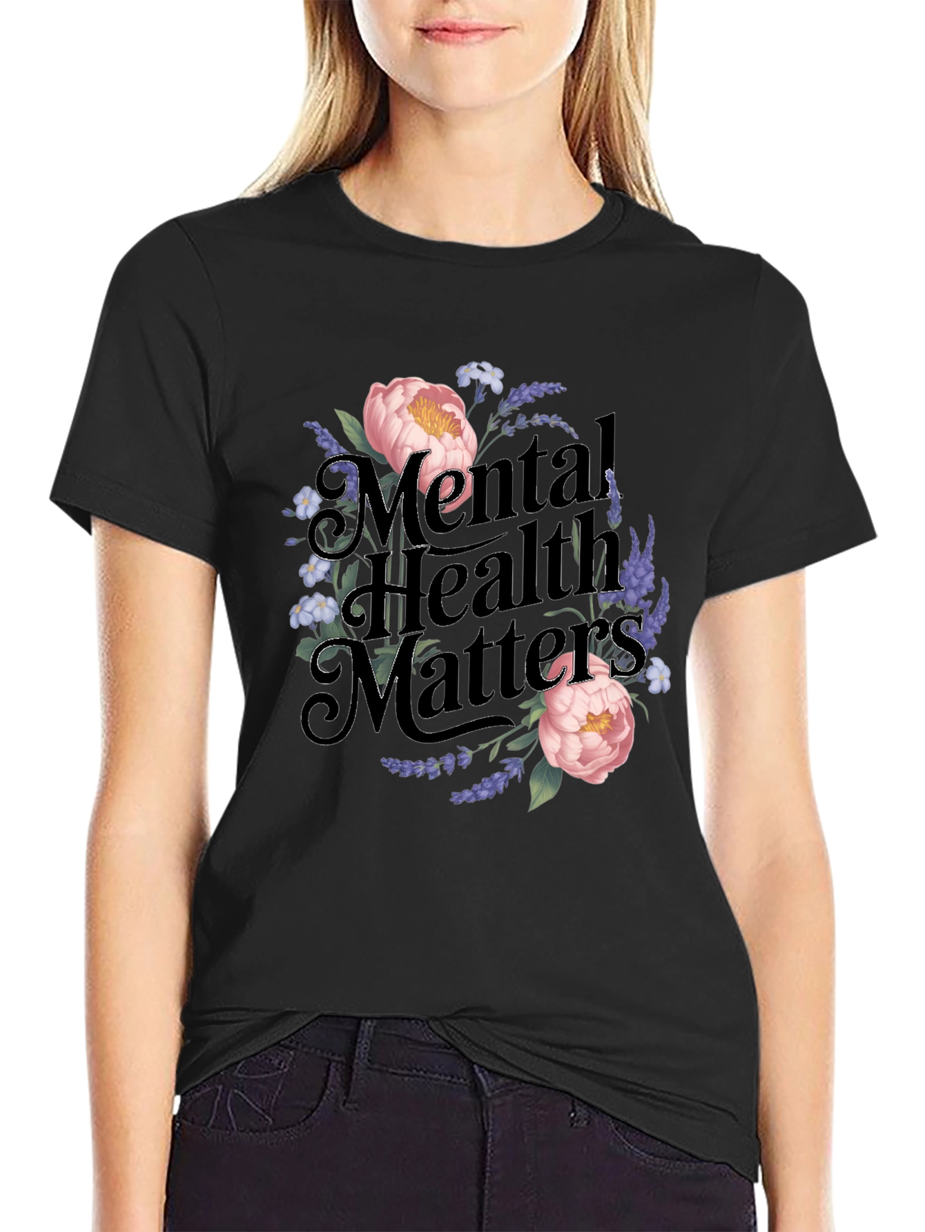 Mental Health Matters Floral T-Shirt